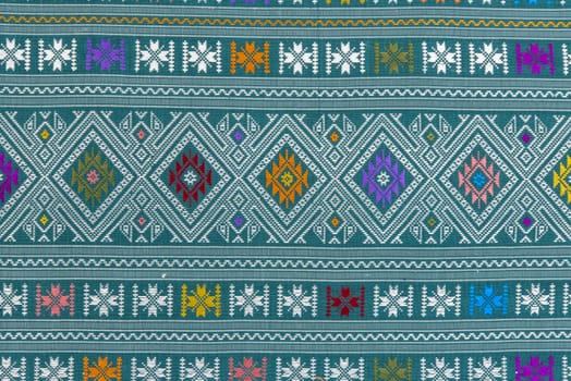 Thailand silk production of crafts in beautiful patterns
