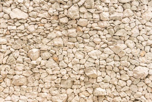 Stone walls caused by the specter of stone of various sizes.