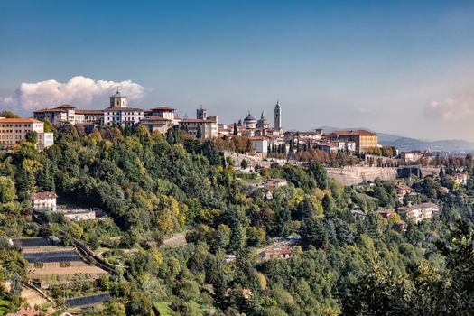 views of Bergamo and seminary