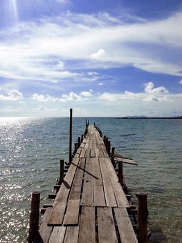 pier view on sunny day