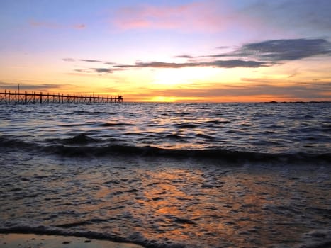 sunset at the beach