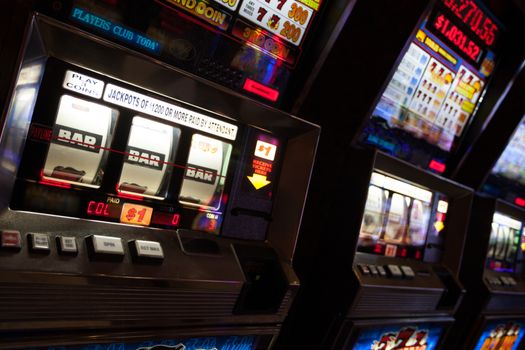 fragment like view of casino hall in las vegas