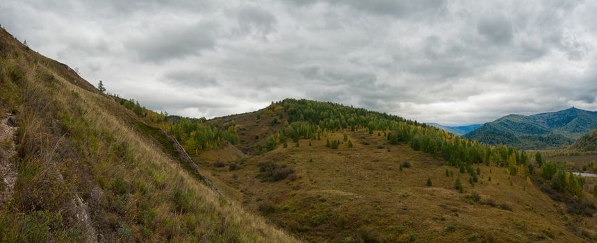 mountains in beauty autumn day