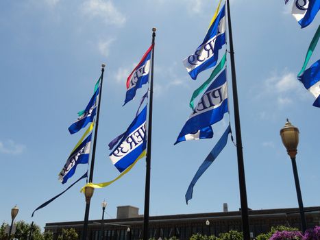 The Flags of Pier 39 in San Francisco, California