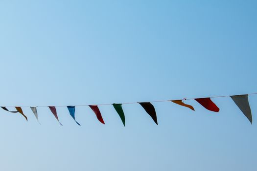 Celebratory flags in Thailand