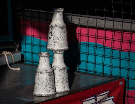 The milk bottle game at the county fair. Knock the bottle down and win a prize!
Photo taken on: June 17th, 2015