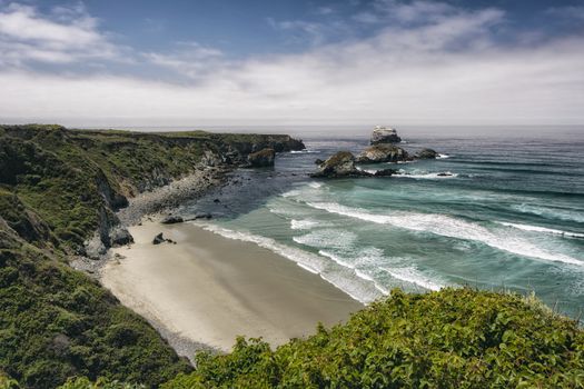 Beach at Big Sur in Southern California, USA