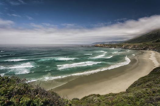 Beach at Big Sur in Southern California, USA