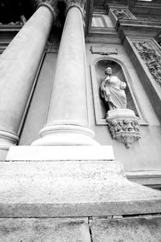 abstract old column in the  country  of europe italy and marble brick