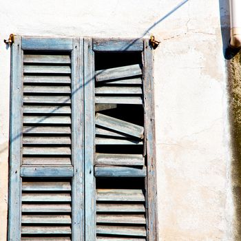 in europe italy milan old architecture and venetian blind wall