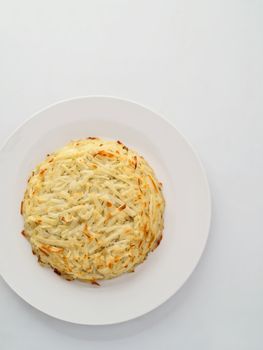 close up of swiss potato rosti