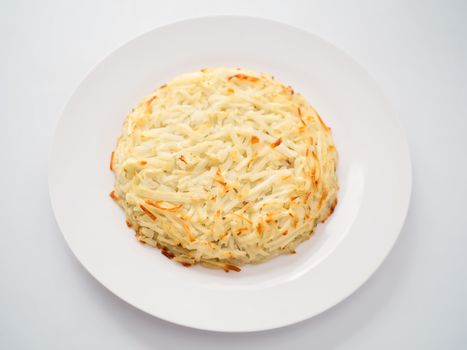 close up of swiss potato rosti