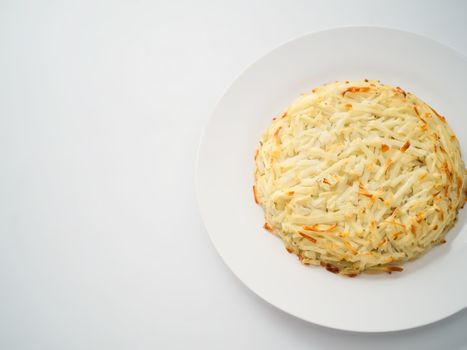 close up of swiss potato rosti