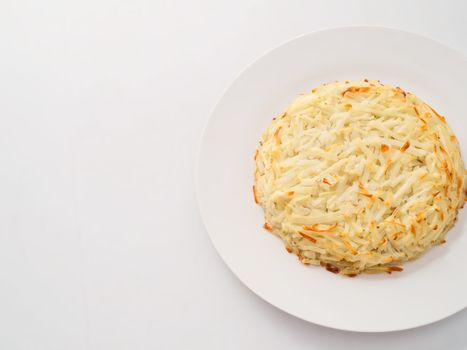 close up of swiss potato rosti