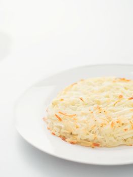 close up of swiss potato rosti