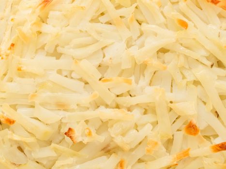 close up of swiss potato rosti food background