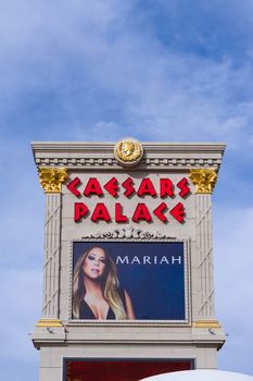 LAS VEGAS, NV/USA - FEBRUARY 14, 2016: Caesars Palace hotel and casino. Caesars Palace is luxury hotel and casino on the the Las Vegas Strip.