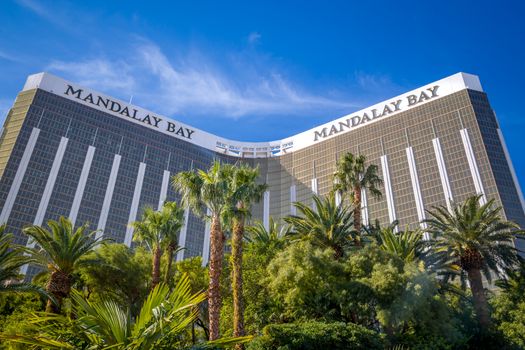 LAS VEGAS, NV/USA - FEBRUARY 15, 2016: Mandalay Bay Hotel and Casino. Mandalay Bay is on the Las Vegas Strip and is owned and operated by MGM Resorts International.