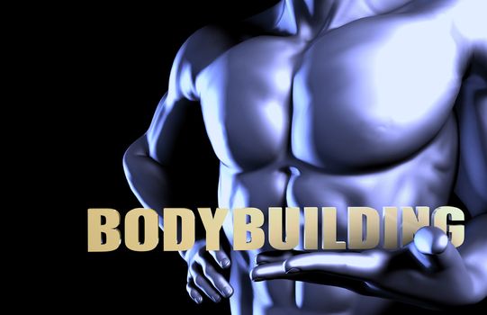Bodybuilding With a Business Man Holding Up as Concept