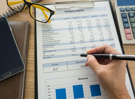Marketers are analyzing the data from the report.