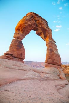 Delicate Arch at the Arches National park in Utah, USA