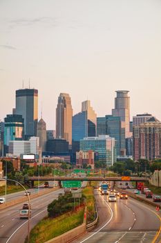 Downtown Minneapolis, Minnesota early in the morning