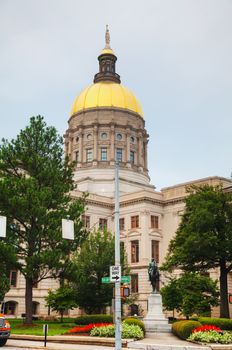 Georgia State Capitol building in Atlanta in the evening