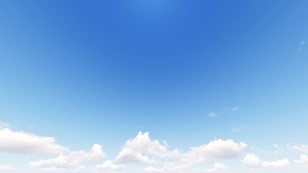 Cloudy blue sky abstract background, blue sky background with tiny clouds, 3d illustration