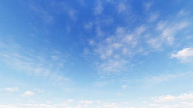 Cloudy blue sky abstract background, blue sky background with tiny clouds, 3d illustration