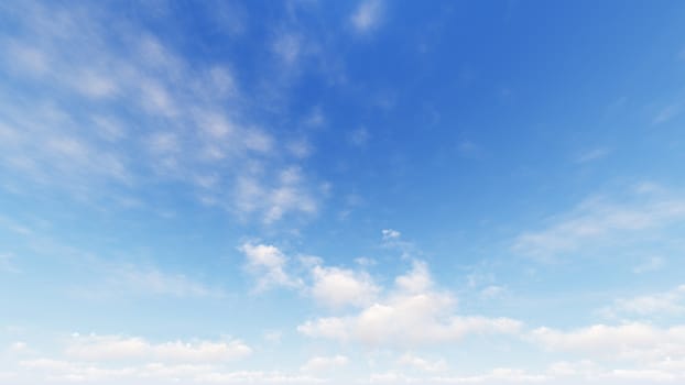 Cloudy blue sky abstract background, blue sky background with tiny clouds, 3d illustration