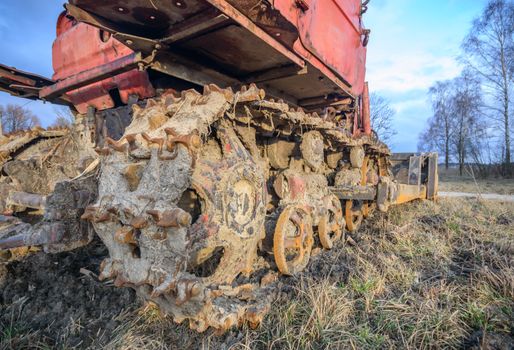 digger, old heavy duty construction equipment, industrial series