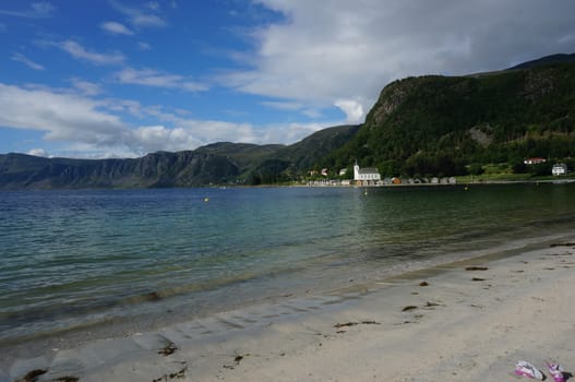 Beach in Selje, west country in Norway