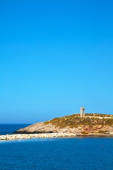 from       the    boat greece islands in     mediterranean sea and sky