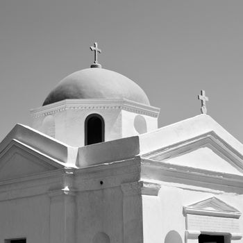 in     santorini       greece old construction and      the sky