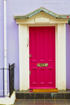 notting hill in london england old suburban and antique        wall door 