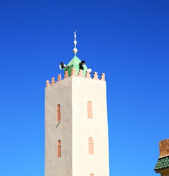  muslim the history  symbol  in morocco  africa  minaret religion and  blue    sky