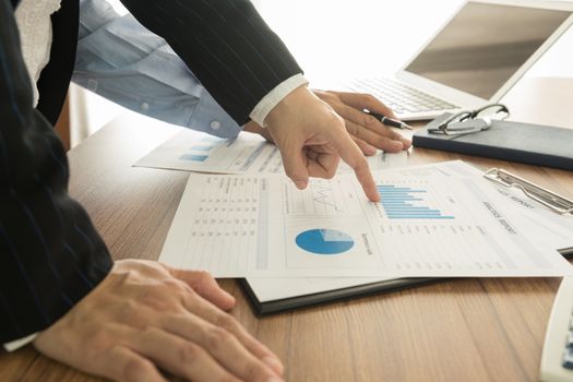 Executives are discussing the financial results of the Company for the marketing plan.