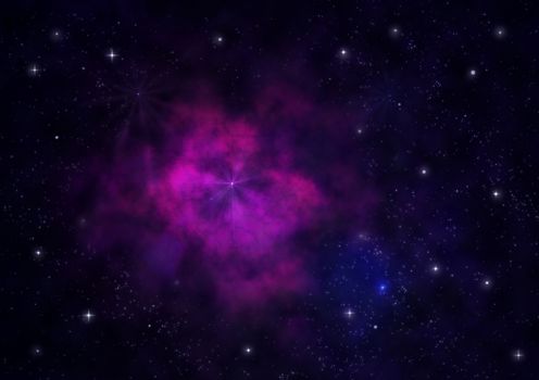 Small part of an infinite star field of space in the Universe. "Elements of this image furnished by NASA".