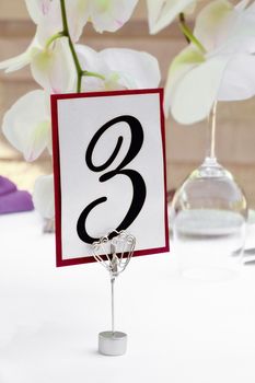 close up view of table ceremony decoration element