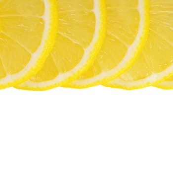 The fresh lemon isolated on white background