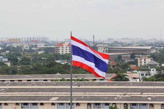flag in the school in thailand