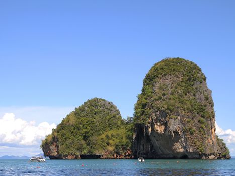 two island in sea krabi ,thailand