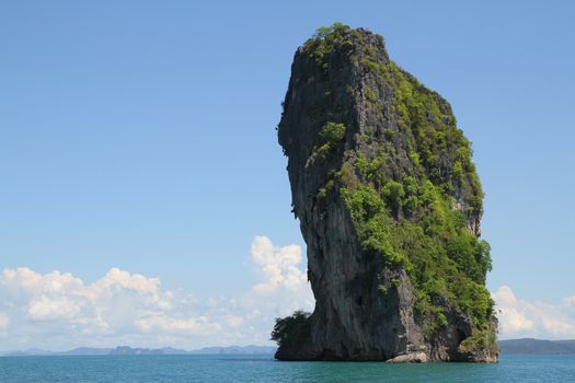 The mountain in sea krabi ,thailand