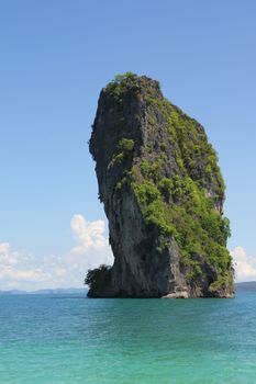 The mountain in sea krabi ,thailand