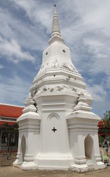 white prang in thailand ,asia