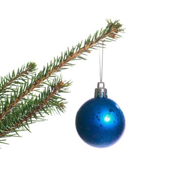 Christmas decoration isolated on the white background