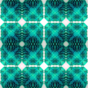 Abstract seamless symmetrical geometric background. Bright natural colors.