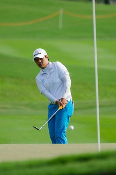 CHONBURI - FEBRUARY 27 : Haru Nomura of Japan in Honda LPGA Thailand 2016 at Siam Country Club, Pattaya Old Course on February 27, 2016 in Chonburi, Thailand.