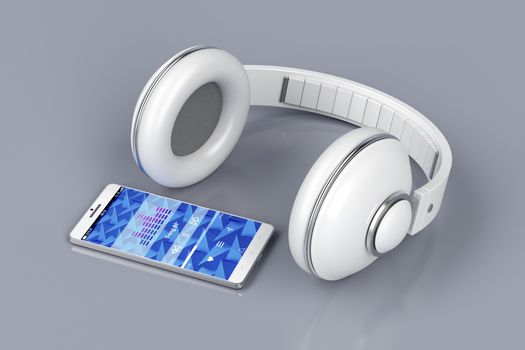 Playing music from smartphone on wireless headphones