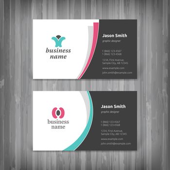 Vector abstract creative business cards